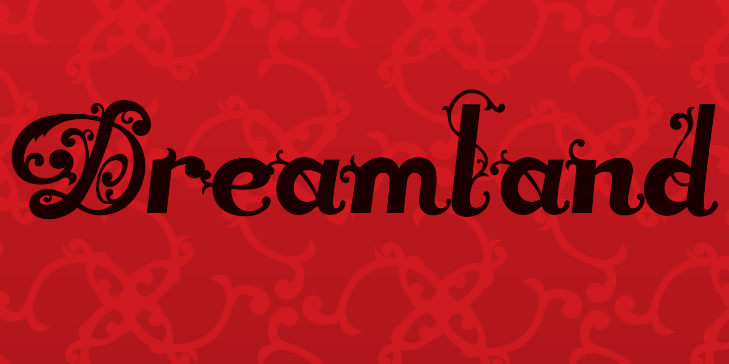 Пример шрифта Dreamland Roman #2